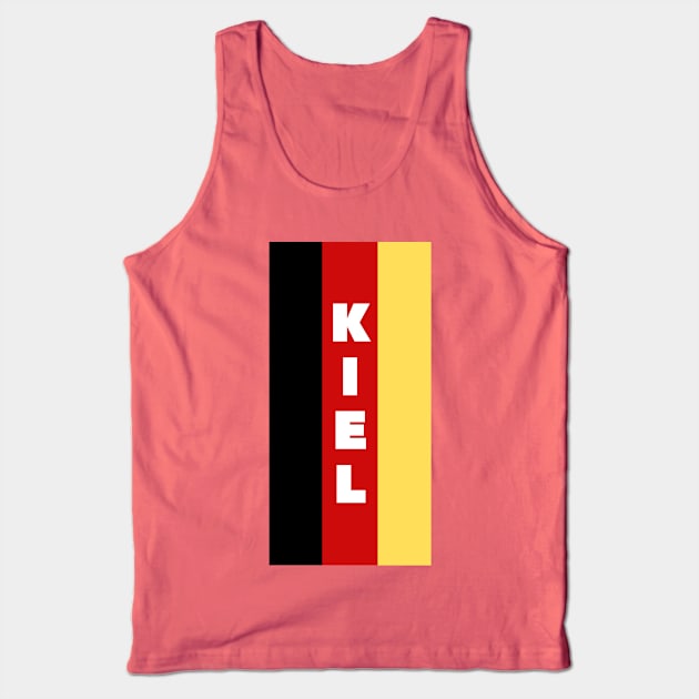 Kiel City in German Flag Vertical Tank Top by aybe7elf